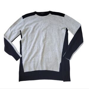 J. Crew Color Block Hi Low Sweater Tunic Wool Small